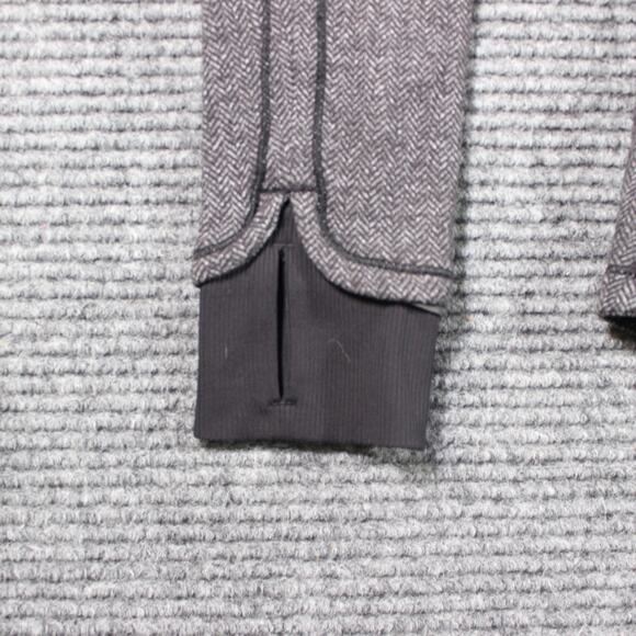 Lululemon 1/2 Zip Pullover Womens 8 Gray Herringbone Thumbholes Cuffins - Picture 8 of 10